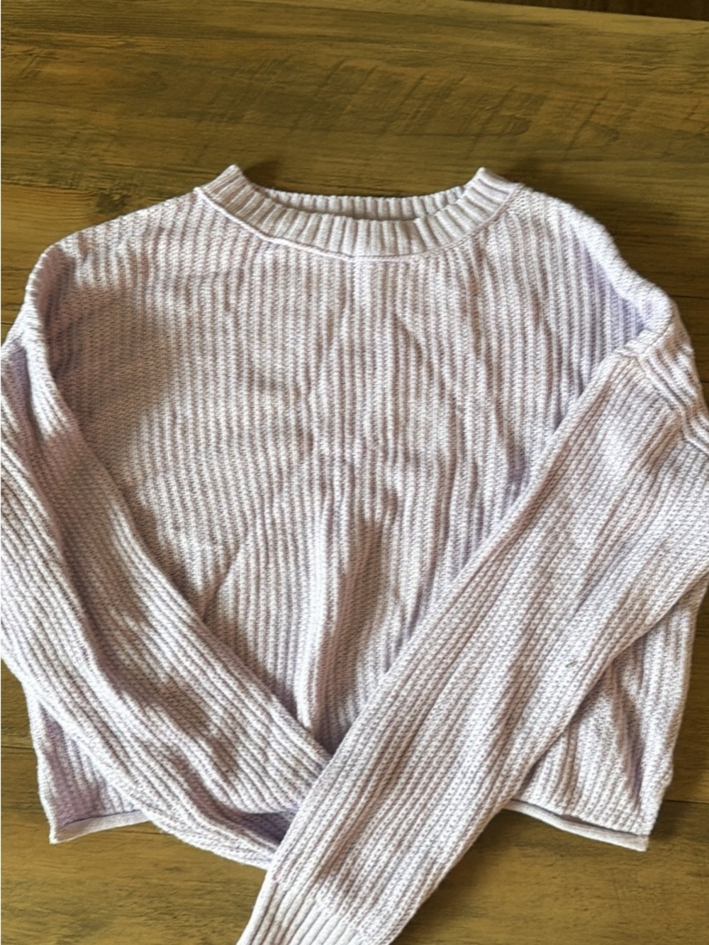 wild fable Light Lavender Ribbed Knit Sweater